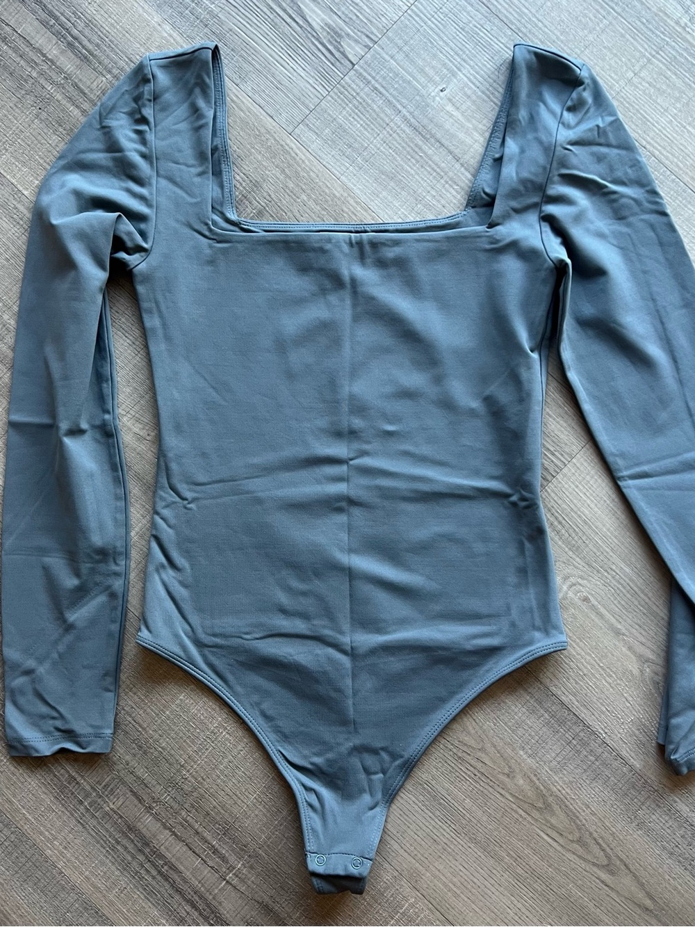 Aritzia Babaton Contour Squareneck Longsleeve Bodysuit Smoky Emerald Green